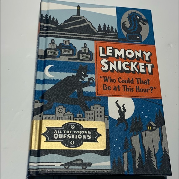 BRAND NEW. Lemony Snicket: “Who Could That Be At This Hour?” (Hard cover book) - Picture 1 of 2